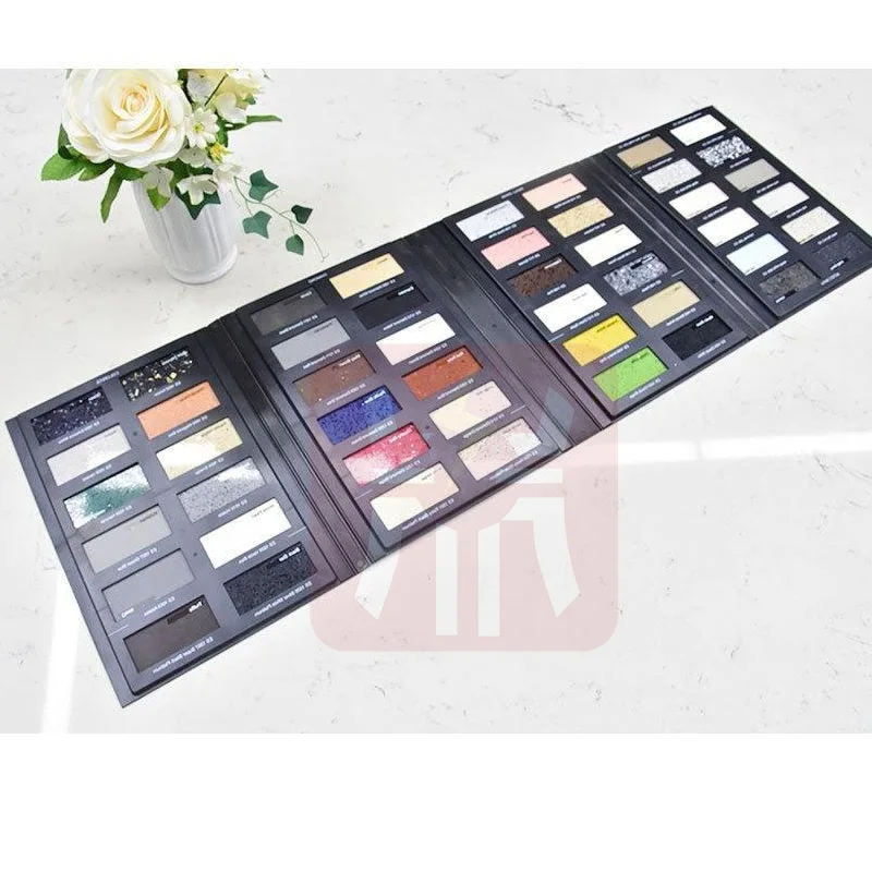 Portable Customized Modern Eco-Friendly Quartz Stone Sample Book Holder Pro Card Slab Folding Small Transport Case System