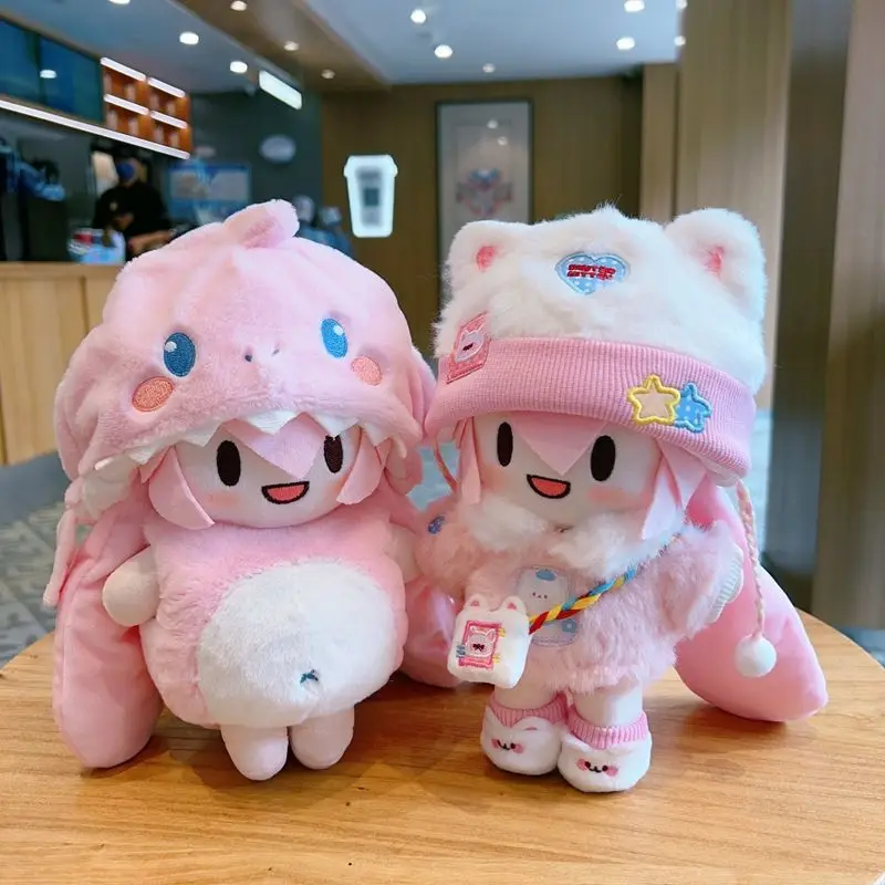 かわいい初音ミクぬいぐるみ愛らしいピンク色のドレスアップ人形漫画初音ぬいぐるみ周辺機器ふふぬいぐるみクリスマスギフト