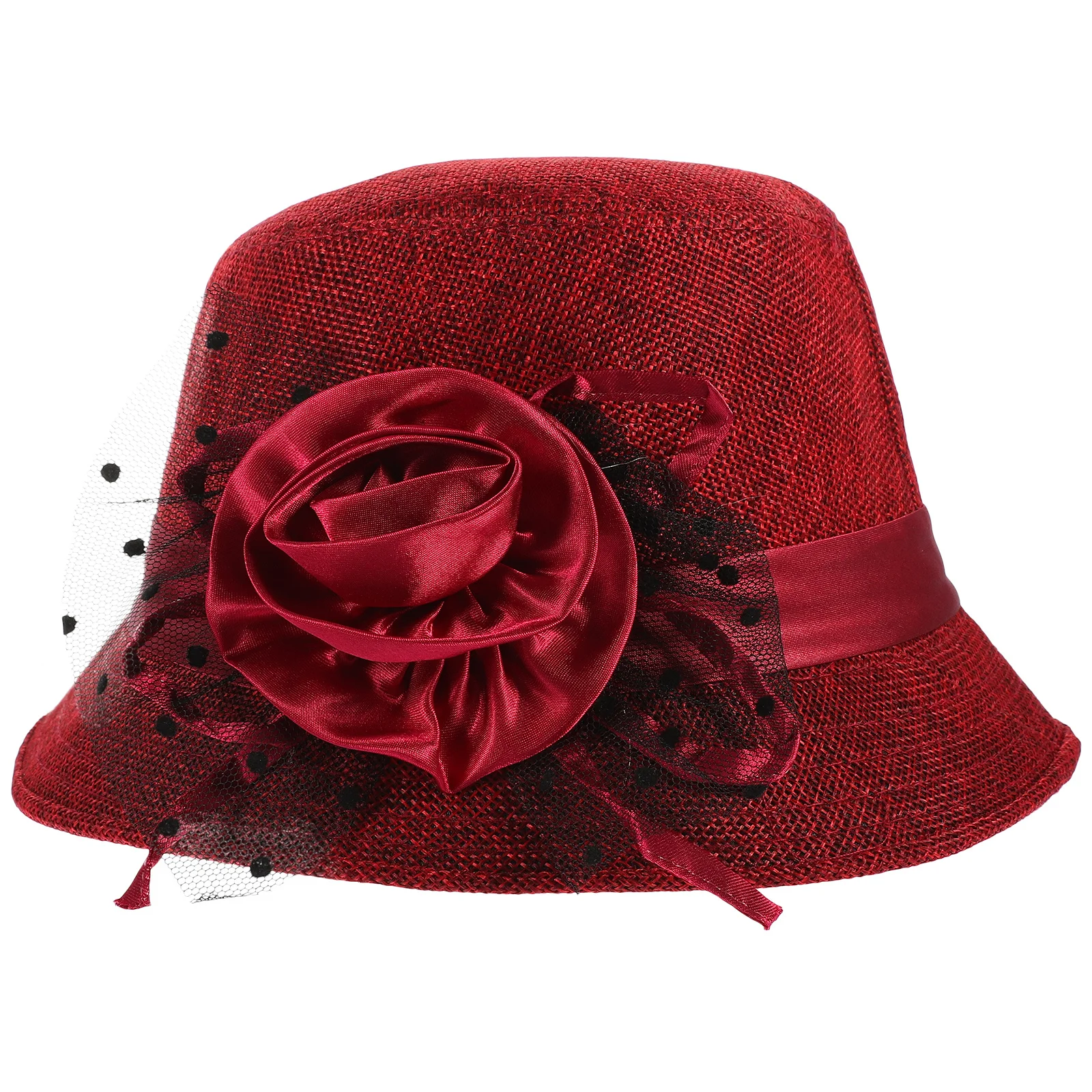 

Stylish Bucket Hat for Women Retro Lace Sun Hat with Vibrant Color Feminine Floral Design Thermal Headwear for Outdoor Events