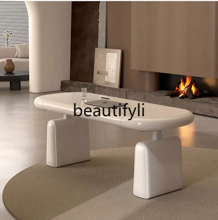 

Lifting desk French study table Bedroom living room dining desk integrated computer desk