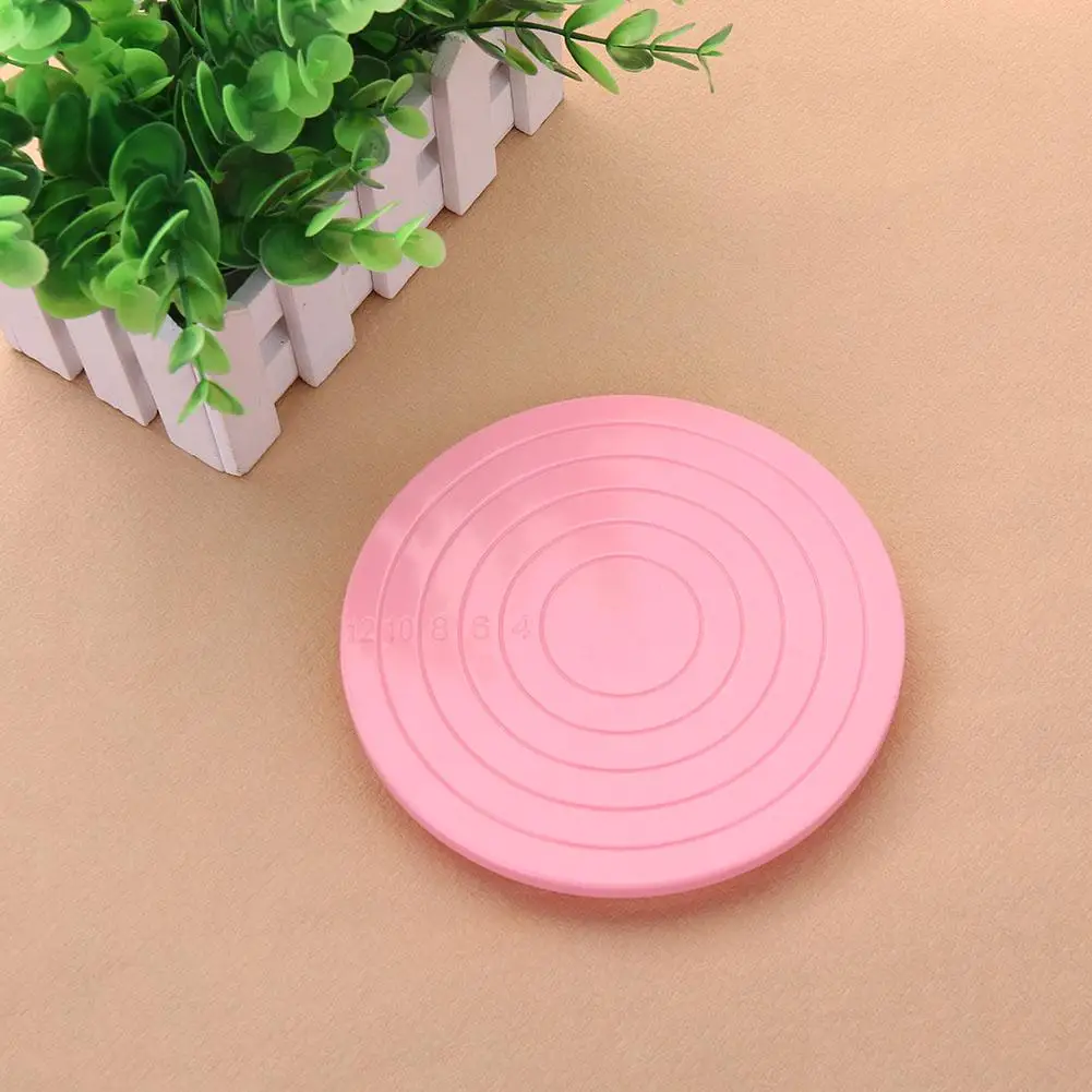 

Cookie Turntable 14cm Rotating Cake Board Multi-Function 360 Degree Revolving Cake Pad Cake Decorating Platform Baking Supplies