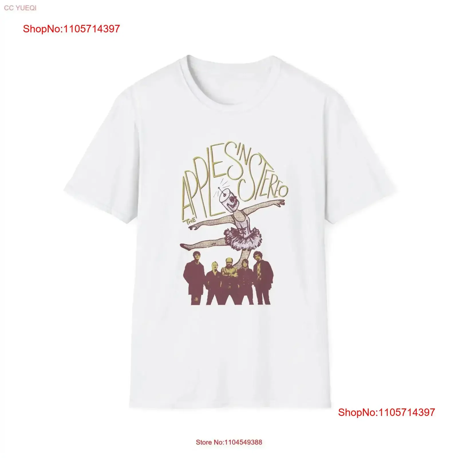 Apples In The Stereo Softstyle T Shirt Music Lover Retro Vintage Style Top for Him and Her vintage Washed Comfortable homme