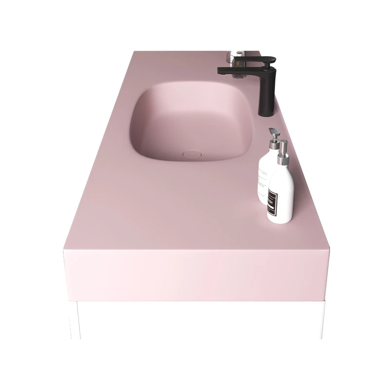 

Modern Wall-Mounted Toilet Inter-Platform Basin Integrated Molding Pure Acrylic Basin in Bathroom Lower Basin