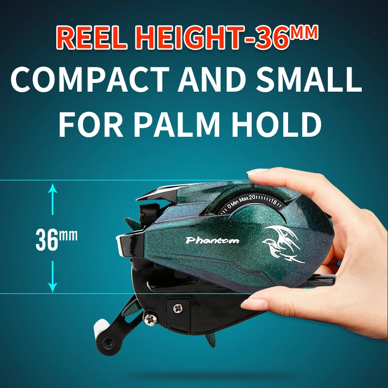 CEMREO Light Game Bait Casting Fishing Reel Magnetic Brake System 7.1:1 Small Body Fishing Reel Model:PHANTOM - AliExpress 18 CEMREO Light Game Bait Casting Fishing Reel Magnetic Brake System 7.1:1 Small Body Fishing Reel Model:PHANTOM - AliExpress 18