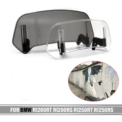Fit For BMW R1200RT R1200RS R1250RT R1250RS K1200GT C400X Motorcycle Windshield Extension Adjustable Spoiler Deflector Universal