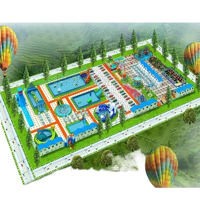 35*100m inflatable water park amusement park supplies outdoor games 0.9mm PVC tarpaulin water park supplies