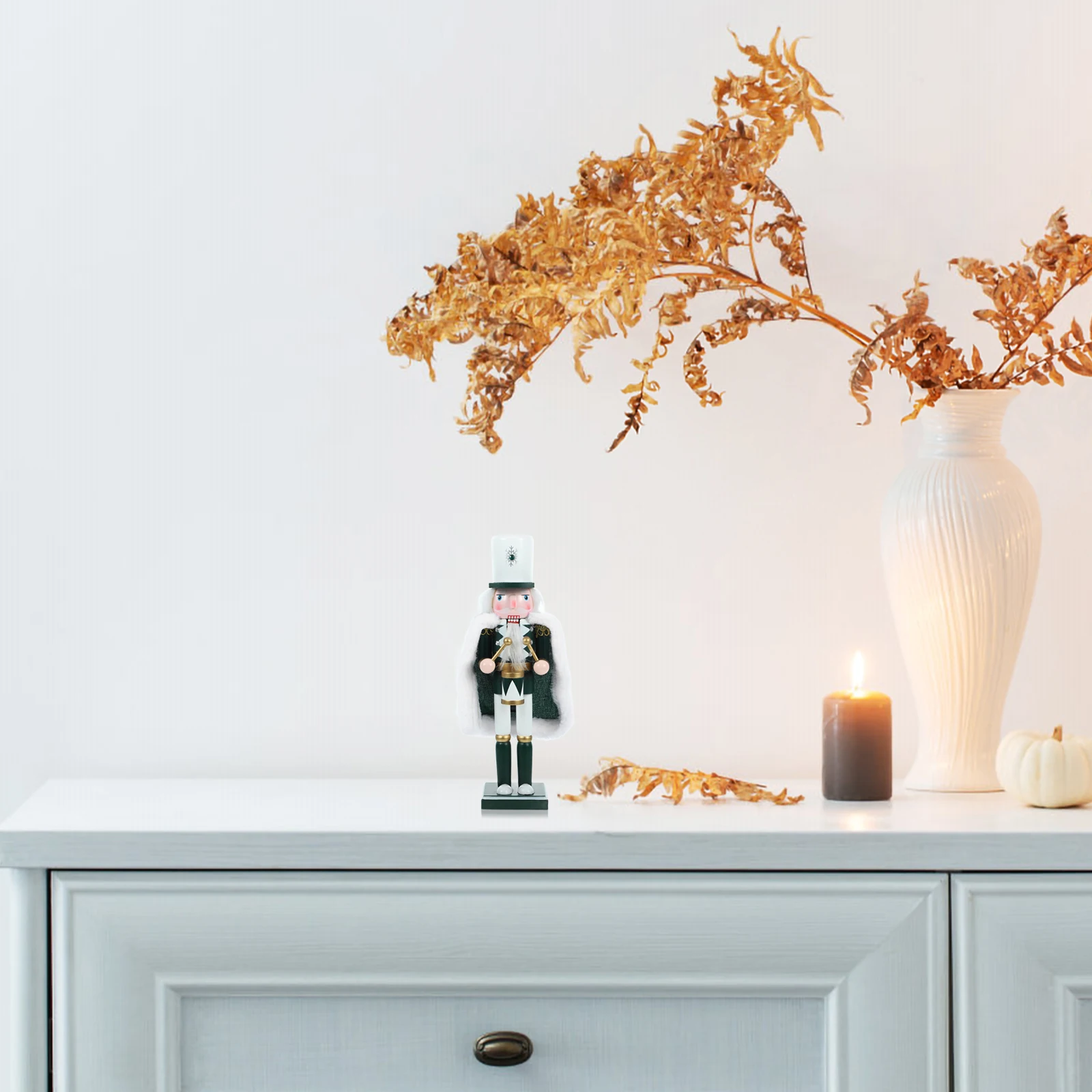 

Wooden Nutcracker 30CM Drummer Christmas Craft Unique Decoration Holiday Gift Idea Small Tall Traditional