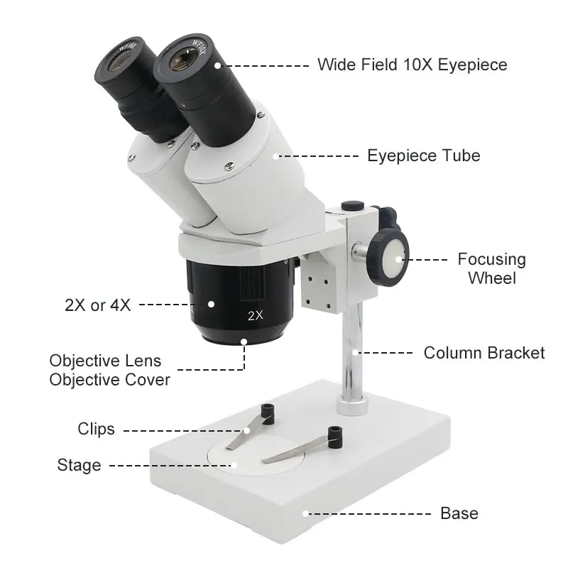 20x-40x Industrial Binocular Stereo Microscope PCB Soldering Repairing Tool for Mobile Phone Clock Repairing and PCB Inspection