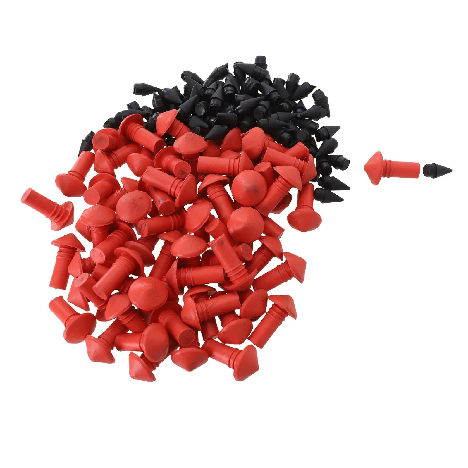 Mushroom Shaped Car Tire Repair Kit 180PCS Red and Black Plugs Essential for Quick and Effective Puncture Repairs