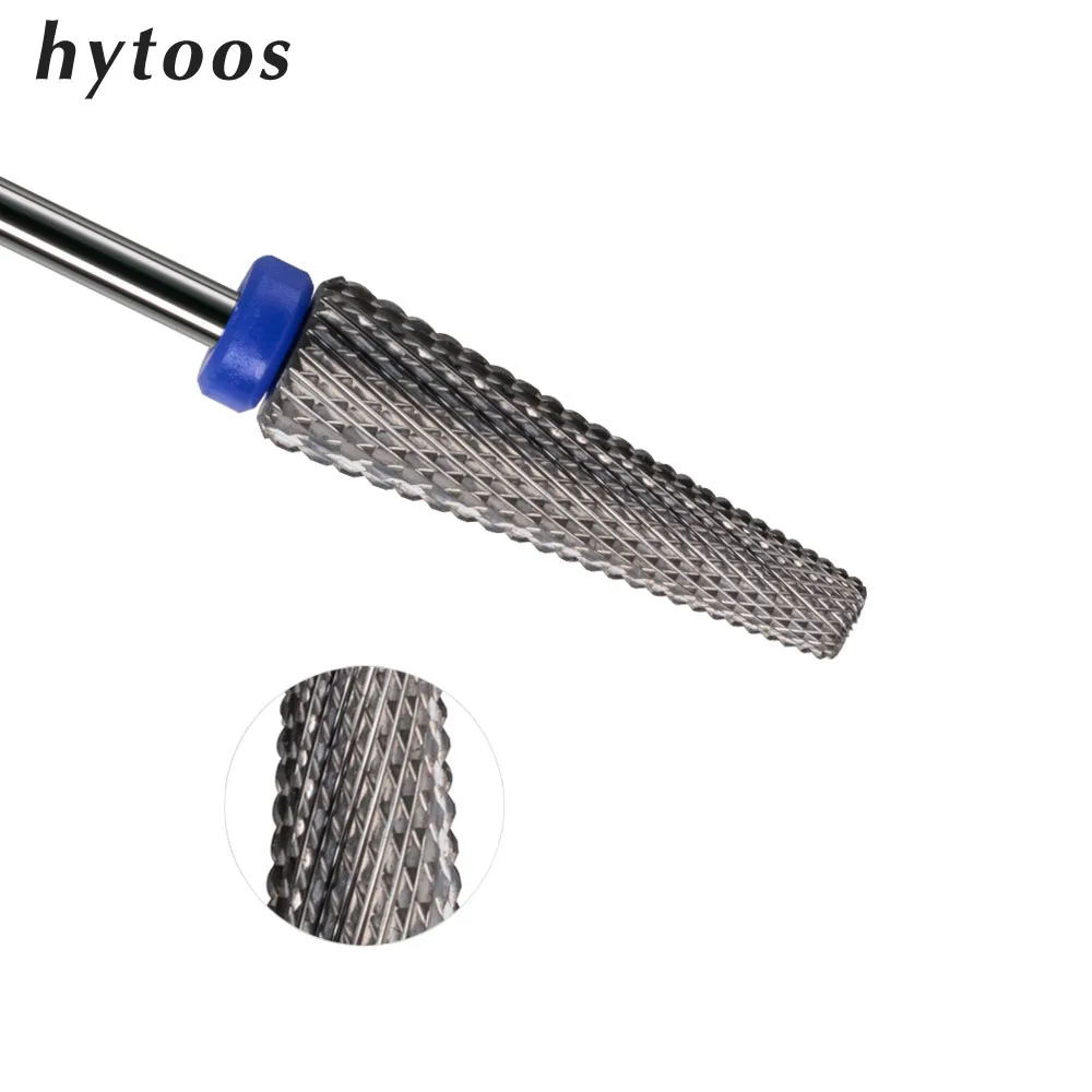 

HYTOOS M 24mm Super Long Tapered Nail Drill Bits 5 in 1 Carbide Nail Bit Manicure Burr Electric Grinding Accessories