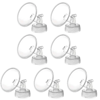 Verbessertes Weithalspumpenteil, Weithalsflansch, 17–27 mm Milchpumpengröße, PP