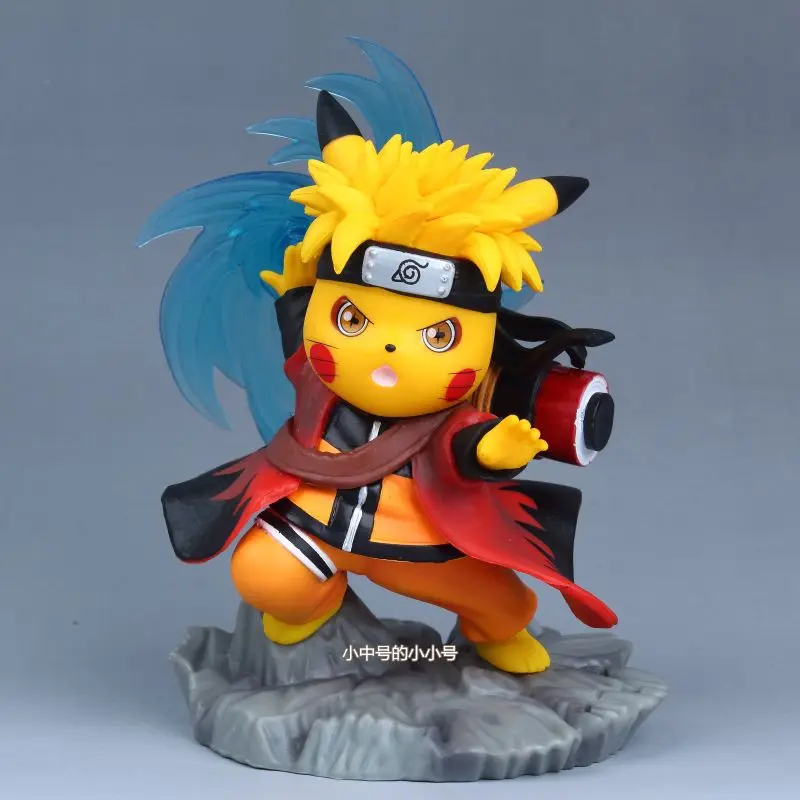 

Drag GK Pikachu COS Rasengan model, children's birthday gift, 14cm PVC desktop ornament figure,