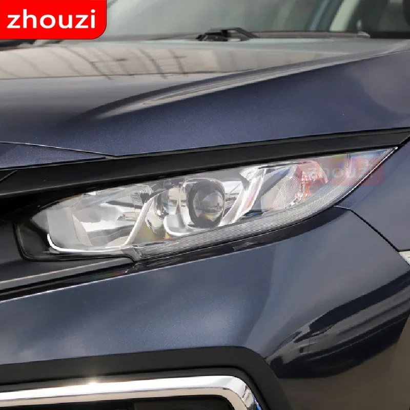 2 Pcs For Honda Civic Accord 10th 2019 Car Headlight Tint Black Protective Film Protection Transparent TPU Sticker Accessories - view 3