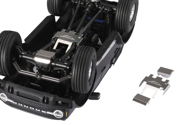 Armure de châssis en métal, armure d'essieu avant et arrière pour Trax Trx-4m 1/18 Defender Bronco Rc, pièces améliorées de voiture sur chenilles