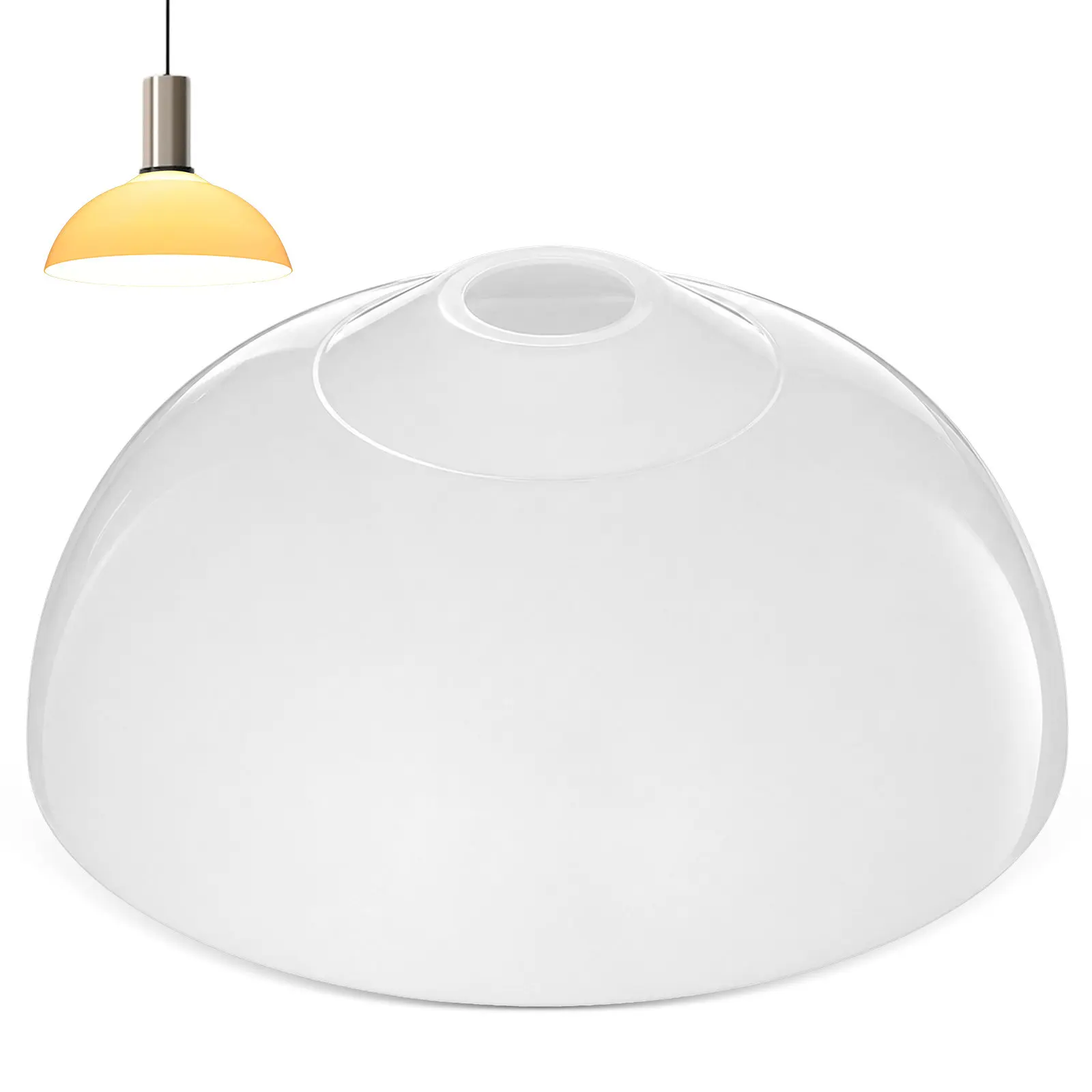290mm White Acrylic Lampshade Pendant Lamp Shade E27 Bulb Cover DIY Pendant Lampshade Accessories Decorative Lamp Shade