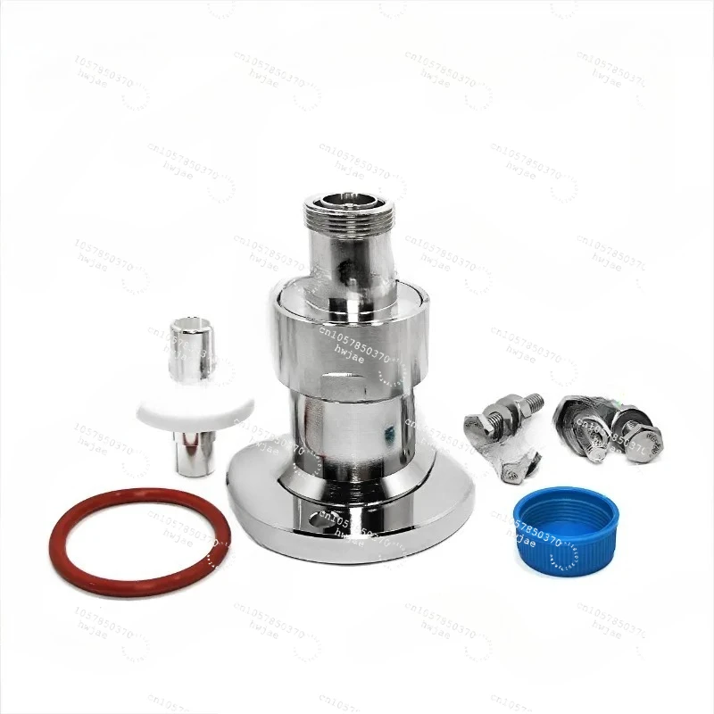 WODF IF70 Four-Hole Adapter 1-5/8 EIA Flange to 7/16 DIN Female Connector Conversion Head for Electronic Components