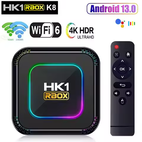 HK1 RBOX K8 Android 13 TV BOX RK3528 64GB 32G 128GB 2.4G 5G WIFI6 4K 8K 3D BT Smart TVBOX Google Global Media Player Set Top BOX