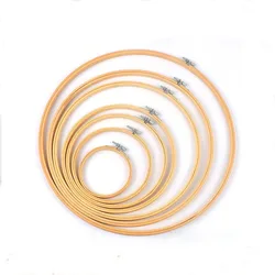 10pcs/Set 10-30cm Wooden Embroidery Hoops Frame Set Bamboo Embroidery Hoop Rings For DIY Cross Stitch Needle Craft Tool