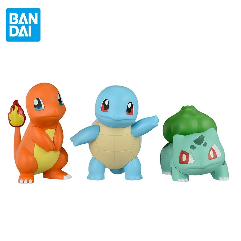 

Bandai Original Pokémon Anime Figure Charmander Bulbasaur Action Figure Toys for Kids Gift Collectible Model Ornaments