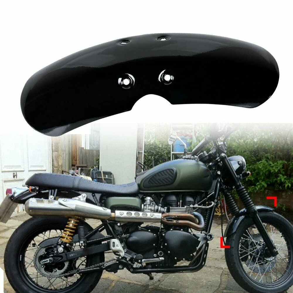 Motorcycle Short Front Fender For Victory Bonneville T100 Scrambler Thruxton 90 01-16 Matte Black