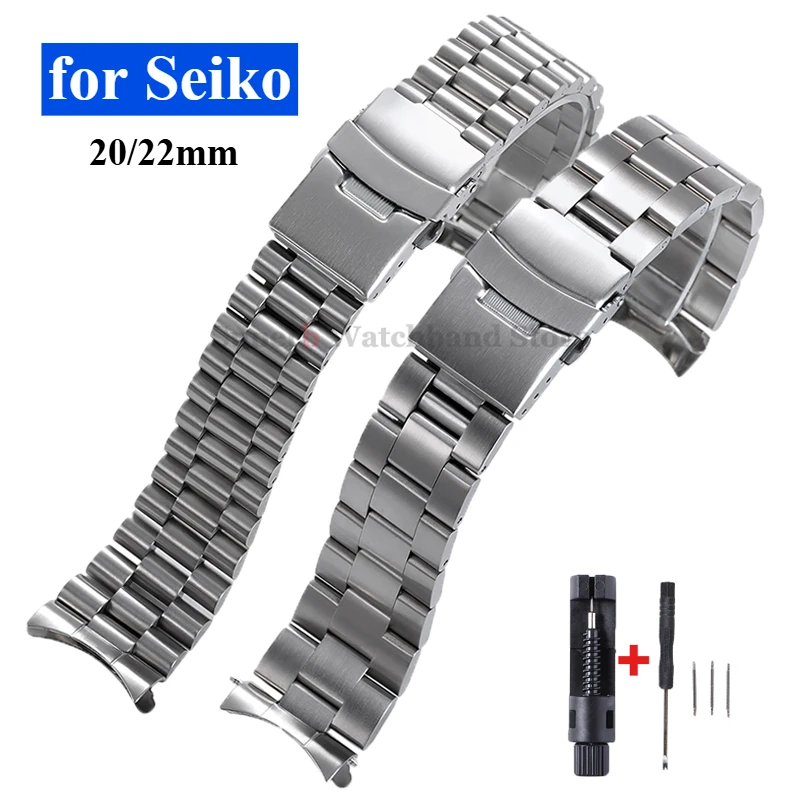 

Luxury Solid Stainless Steel Band 20mm 22mm Straps for Seiko SKX007 Bracelet for Jubilee for Oyster Belt Men's Watch Accessories