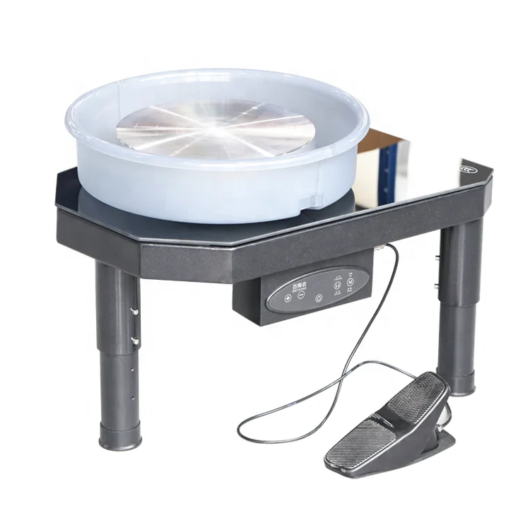 Ceramic Clay Pottery Wheel Machine 220V Gray Essential Equipment