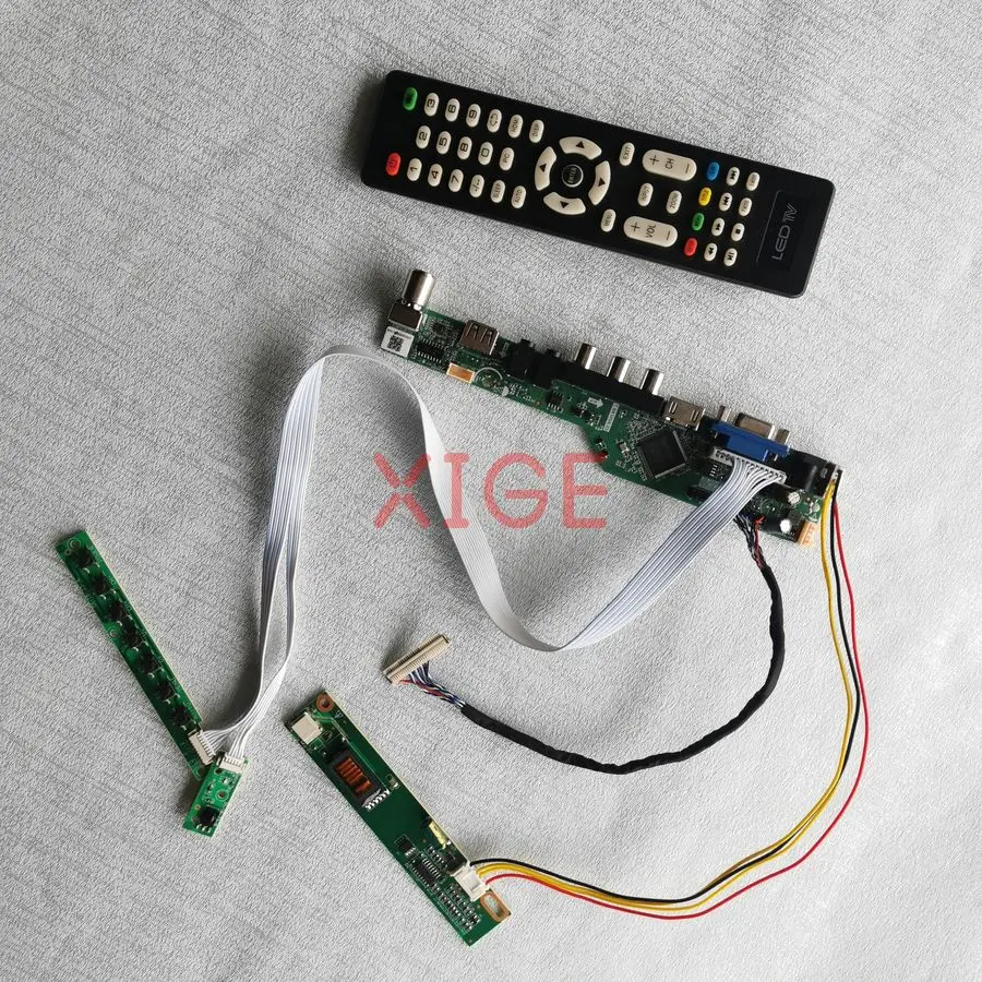 

For B141EW01 B141EW02 B141EW04 B141EW03 Matrix Controller Drive Board DIY Kit HDMI+VGA+AV+USB 1280x800 1280*800 LVDS-30Pin 1CCFL