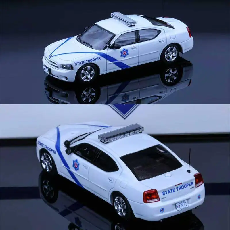 Diecast 1:64 Scale RollingASP Warhorse Charger 08 Police Alloy Car Model