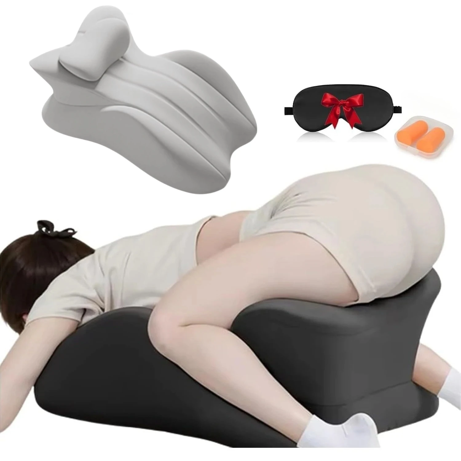 

Sweet Spot Pillow,Couples Pillow 27° Angle Perfect Position, Memory Foam Cushion for Support Ideal for All Postures Keep Passion