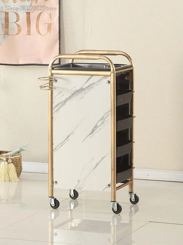 Hairdressing trolley Hairsalon tool cart barbershop barbar car ironing and dyeing beauty trolley Hairdresser tool cabinet