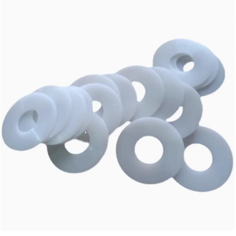 

200pcsNylon Washer Flat Gasket Plastic Sealing Hard Washers White M2 M3 M4 M5 M6 M8 M10
