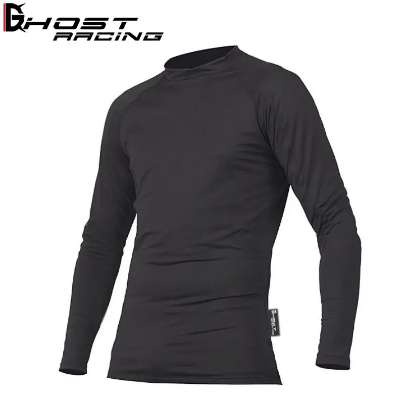 Ghost Racing Summer Men Cycling Underwear Quick Dry Clothes Motorcycle Bottoming Suit Sport Breathable MTB Moto Jersey Elastic