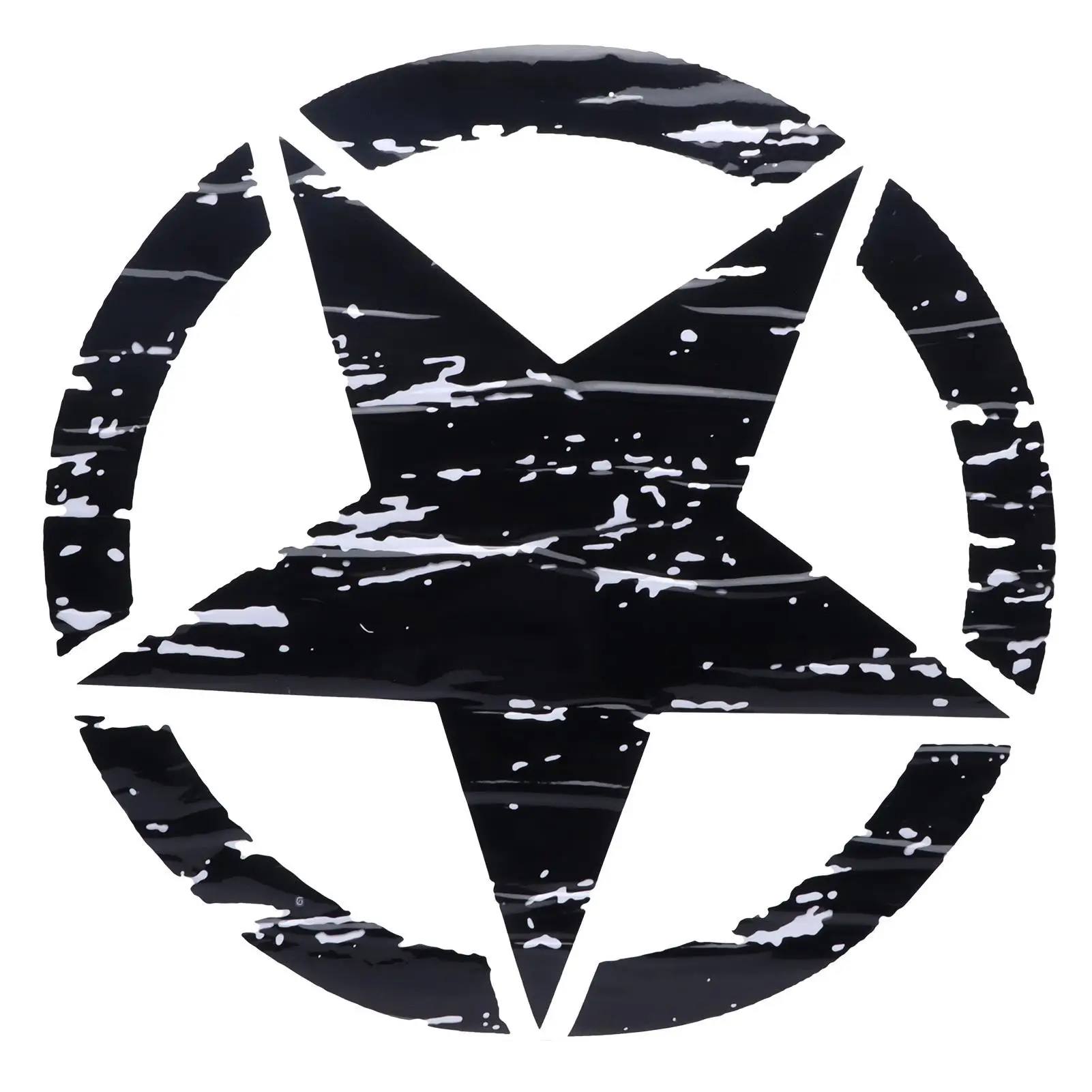 

Наклейка на кузов автомобиля в форме звезды, боковая наклейка на кузов, ПВХ 19,7 дюйма, черная замена для F150 Wrangler Rubicon для jk CJ TJ YJ для