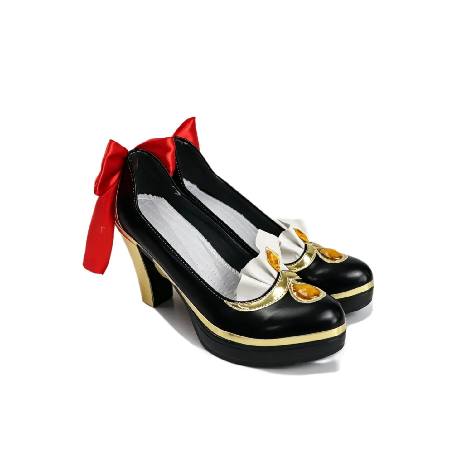 Marionette Sandrone Cosplay Shoes Game Genshin Impact Cosplay Props Halloween Party Boots Big Size Black High Heels Custom Made - view 2