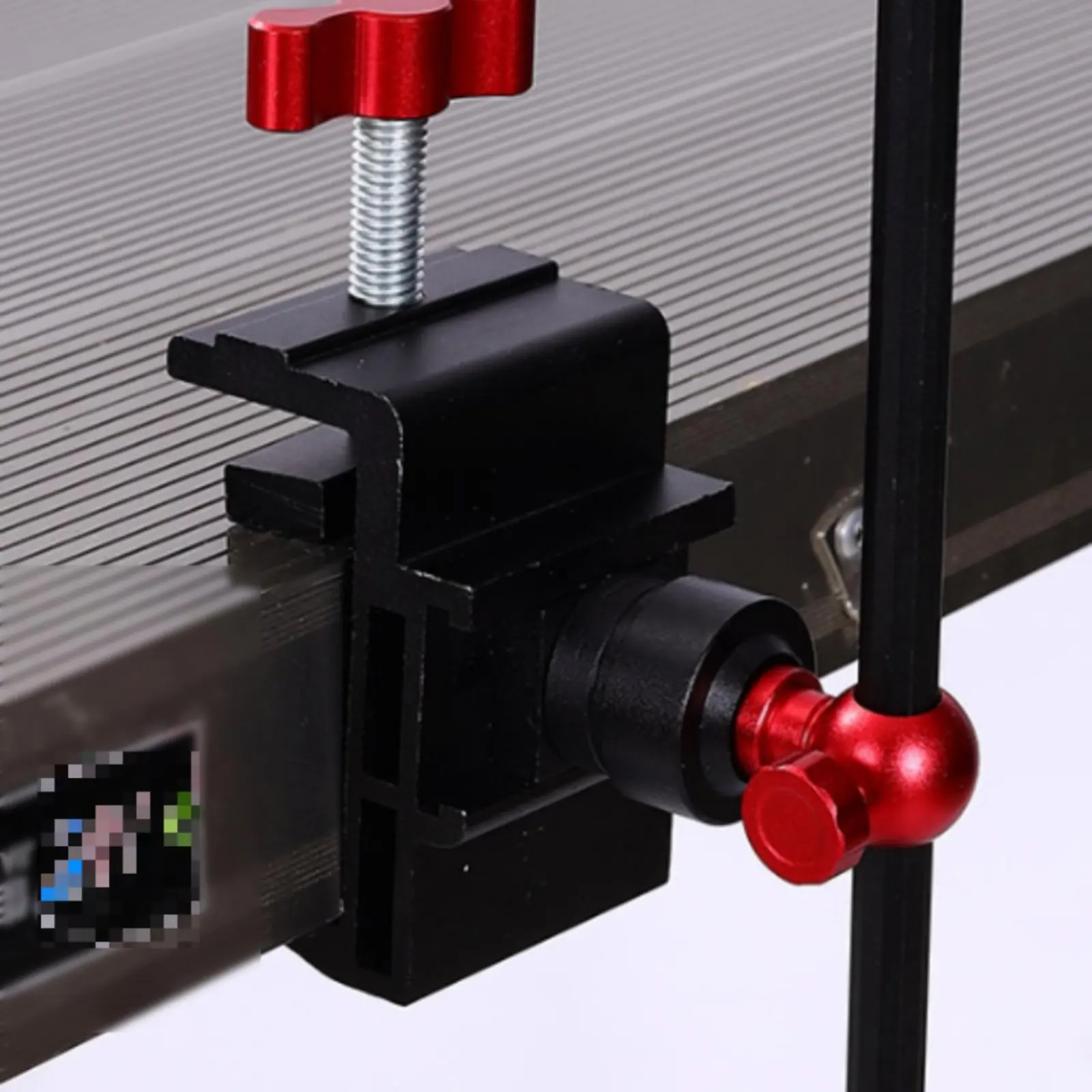 Universal Fishing Tackle Bracket Secure Non-Slip Grip Aluminum Alloy Fishing Mount Catch Net Holder Clamp Rustproof
