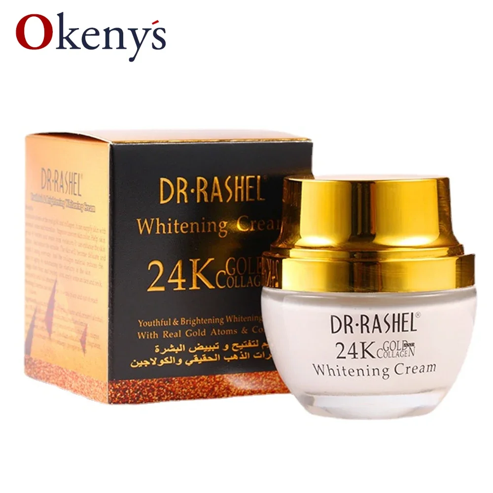 

DR.RASHEL 24K Gold Collagen Whitening Cream Day Cream Moisturizers Skin Brightening Anti-aging Pores Shrinking Skin Care Smooth