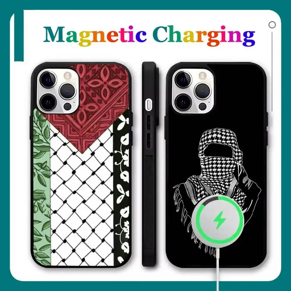 

Модный чехол для телефона Hattah Keffiyeh для iPhone 17,16,15,14,13,12,11, Pro, Max, Plus, Mini, Air, SE Magsafe с магнитной беспроводной зарядкой