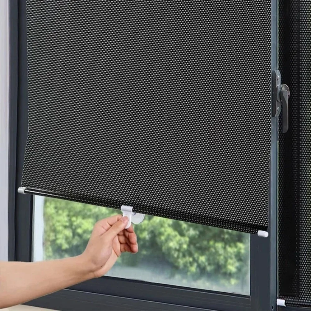 

New Sell Good Thermal Insulation Telescopic Window Sunshade,Retractab Sunshade Roller Shutter, Heat-insulating Louver Curtain