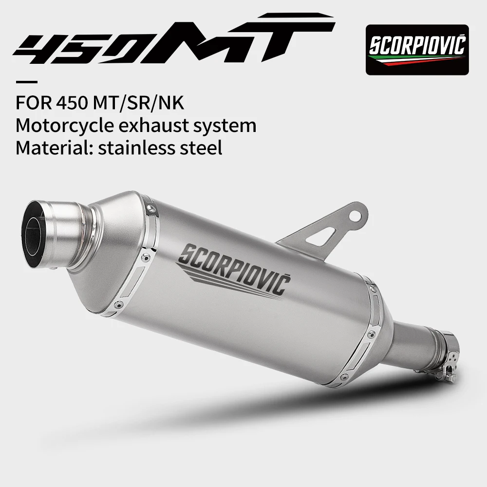 

Motorcycle exhaust systems stainless steel pipe Exhaust DB Killer muffler for 450MT 450SR 450NK
