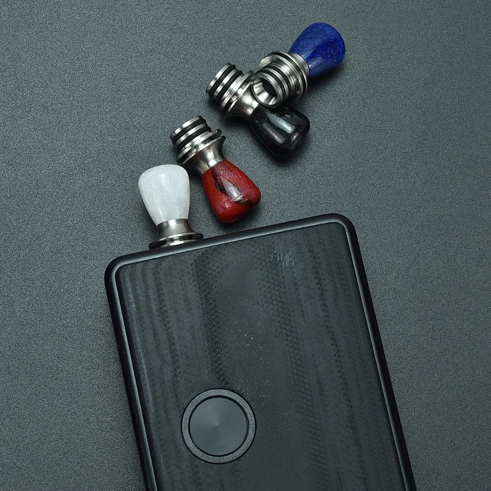 Kit punta antigoccia BB stile wolf coolvape da 510 mtl per SXK BB / Billet Box Mod Kit punta antigoccia in resina