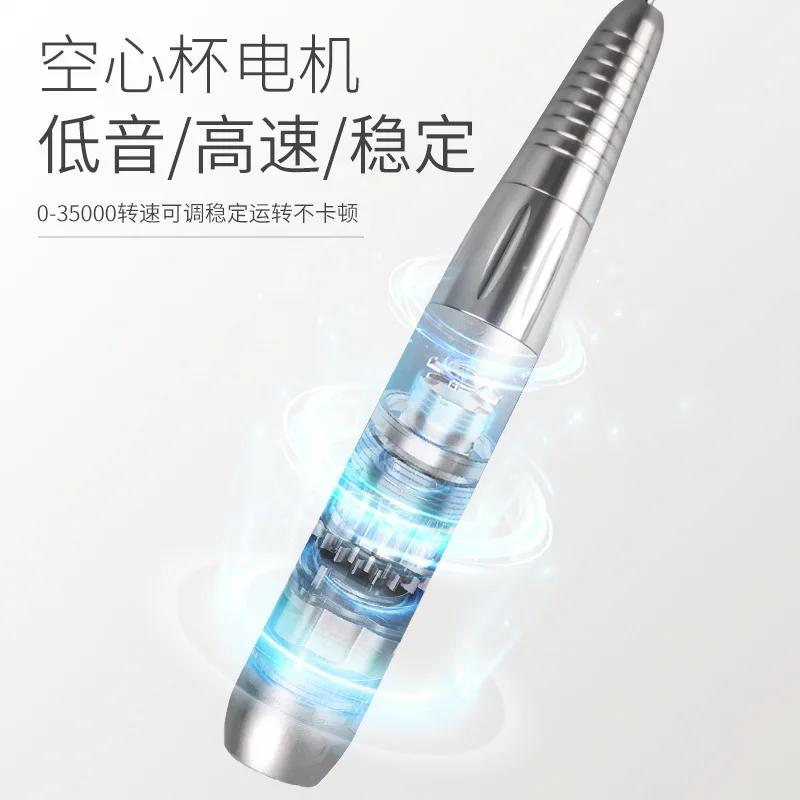 آلة تلميع الأظافر كوب مجوف متوفر في المخزون آلة تلميع محمولة فائقة الهدوء لصالونات الأظافر