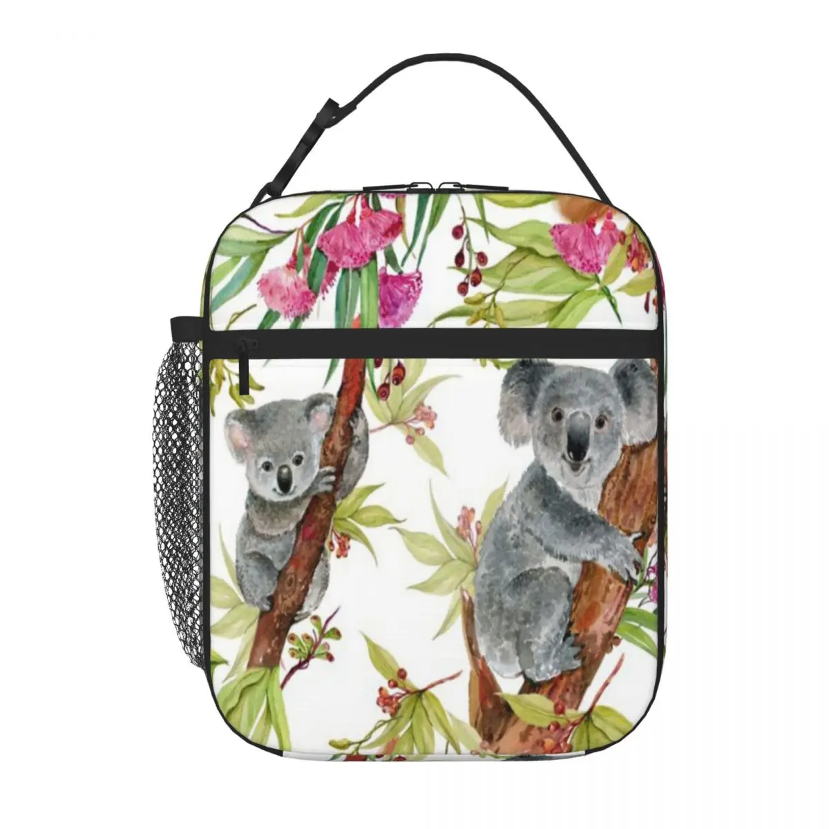 Bestselling Koala Bear Seamless Pattern For Fabric Oversized Meal Prep Bag Office Daily Nylon Lunch Bag