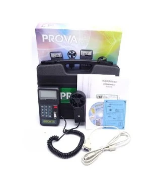 AVM-07 функция записи анемометр ветроизмеритель ветровой термометр AVM07 ЖК-дисплей с двойным дисплеем подключенный к передачу Фото №5