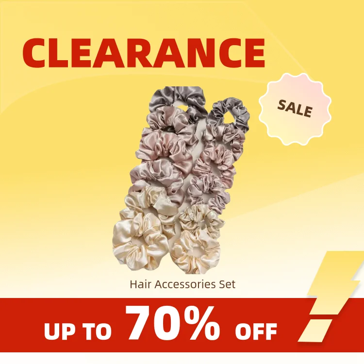 Clearance_12pcs New Satin Fabric Sausage Loop Hair Rings Set :Get More Value for Your Money with This Set of 12 Hair Rings in So