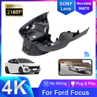 Dash Cam Car Camera For Ford Focus mk4 For Ford Focus 2018 2019 2020 2021 2022 4K 2160P Hidden Wifi Car DVR Video Recorder EDR