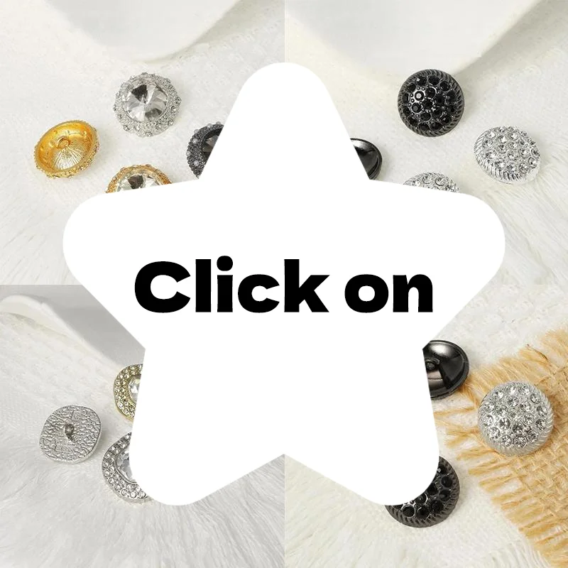 Metal Rhinestone Button with Large Shiny Glass Crystal Matte Surface for Garment DIY Suit Jacket Coat Decoration Craft Ornament