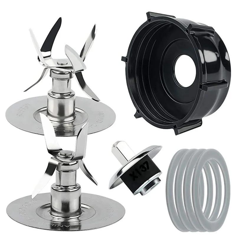 

ABKR-3Pcs 4902-003 Blender Jar Bottom For Oster And Osterizer Blenders, Premium Oster Blender Replacement Parts (Black)