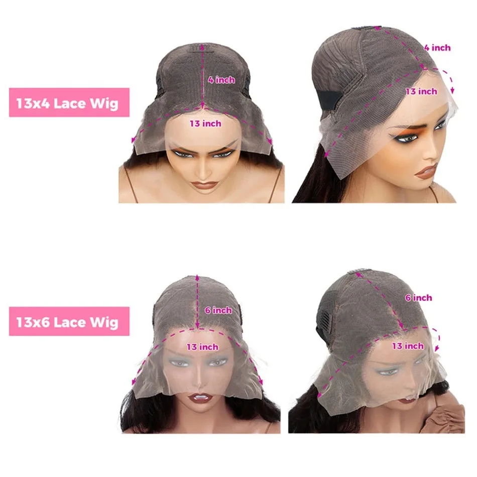 13x4ボディウェーブショートボブフロントウィッグ　密度200%　13x6レースフロント人毛ウィッグ　生え際処理済みブラジル産レミーヘアウィッグ　女性用