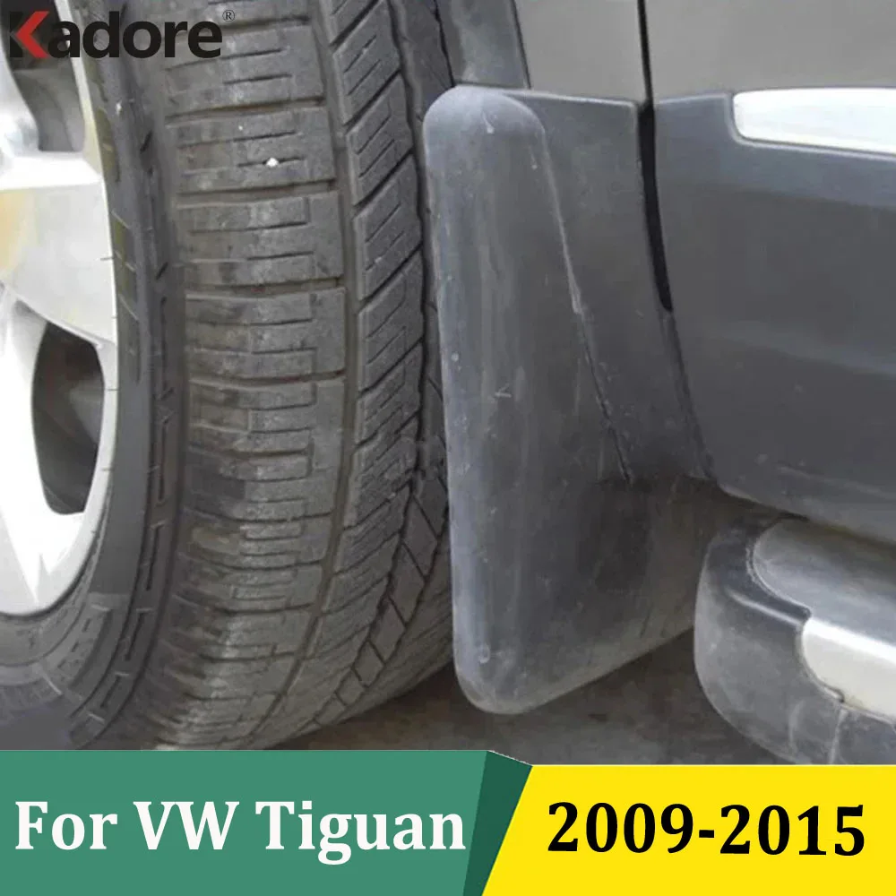 

Для Volkswagen Tiguan 2009-2015: Комплект из 4-х передних и задних брызговиков (защита от грязи) – Автоаксессуары