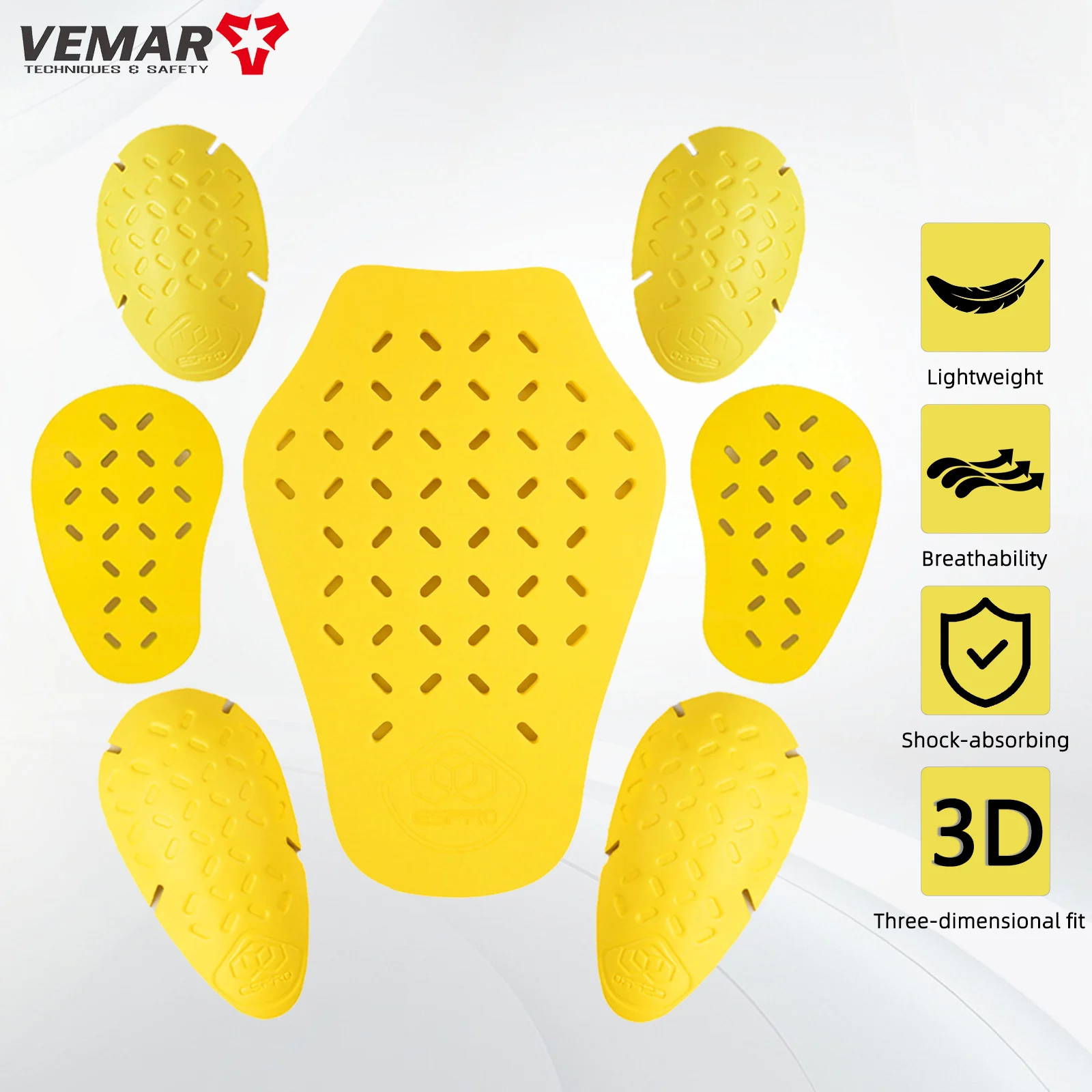 

New Motorcycle Built-in EVA Protective Gear Motorbike Chest Back Protector Insert Pads Motorcycle Cycling Jacket Protection Pads